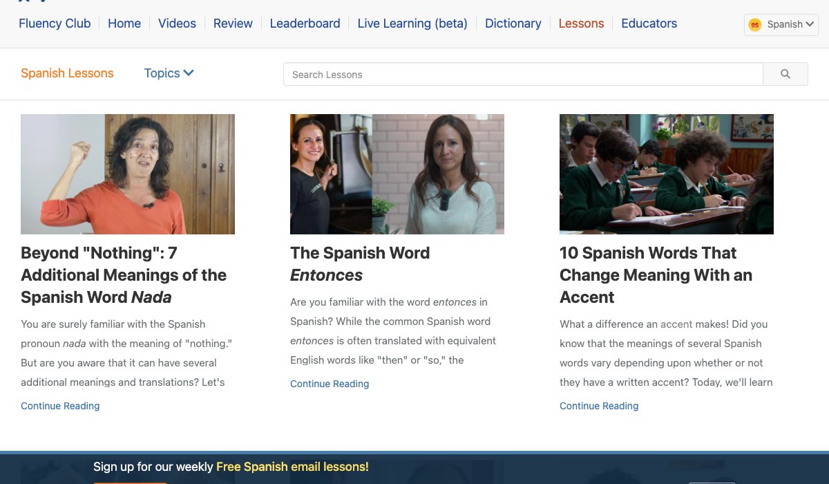 Spanisch Lessons